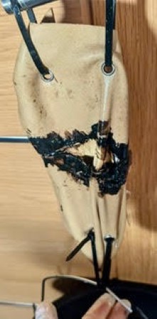 BBT+PR: Well performing. It maintained the leather squares attached.